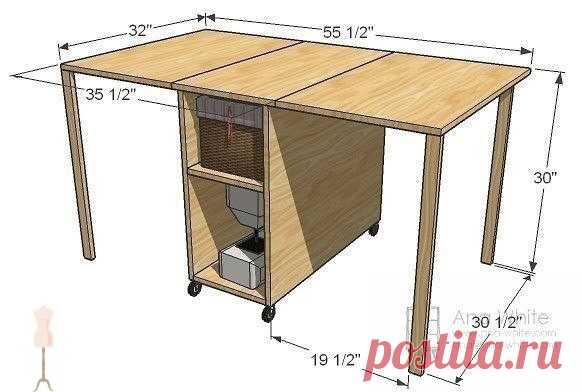 ​Компактный швейный стол
