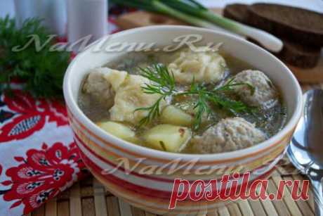 Суп с клецками: рецепт с фото