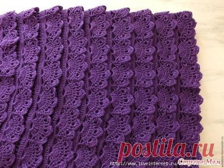 Юбка крючком. Схема узора