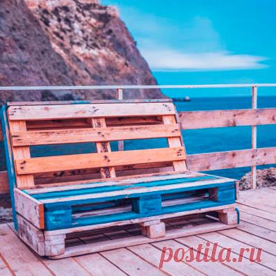 Скамейка из поддонов своими руками, инструкция, фото
