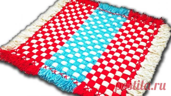 Берите любую пряжу и делайте стильный коврики или подушки на стул — без шитья и вязания - Калейдоскоп событий