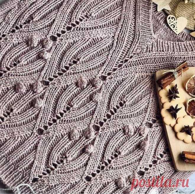 Делюсь подборкой из 20+1 схемы для вязания спицами красивых узоров с шишечками | Министерство вязальных дел | Дзен