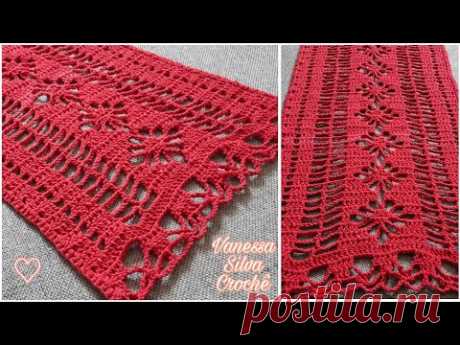 Caminho de Mesa Granada no Ponto  Aranha ♡ Tutorial Crochê Passo a Passo