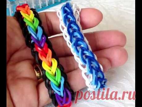 Браслет Капельки,  Радужки Rainbow Loom