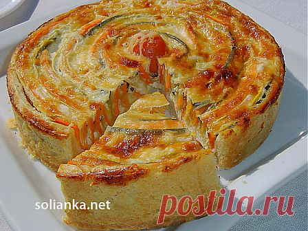 Овощной пирог Полосатик – коронное блюдо