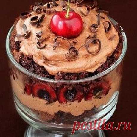 Трифл «Черный лес» Вот это вкусно!