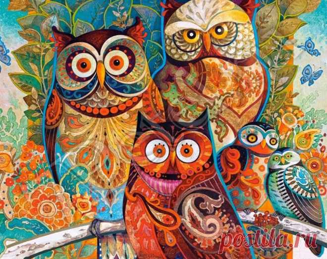 Магия цвета ag874. Алмазная вышивка, стразы > Гранни > Животные.