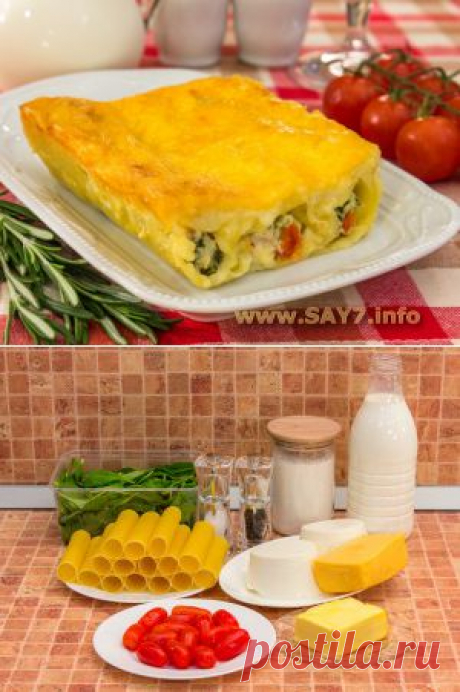 Рецепт вкусного каннеллони с разной начинкой