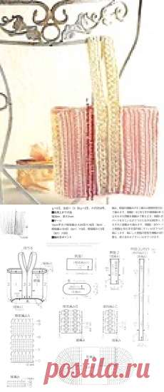Пляжная сумка крючком ...от Let's knit (Япония)