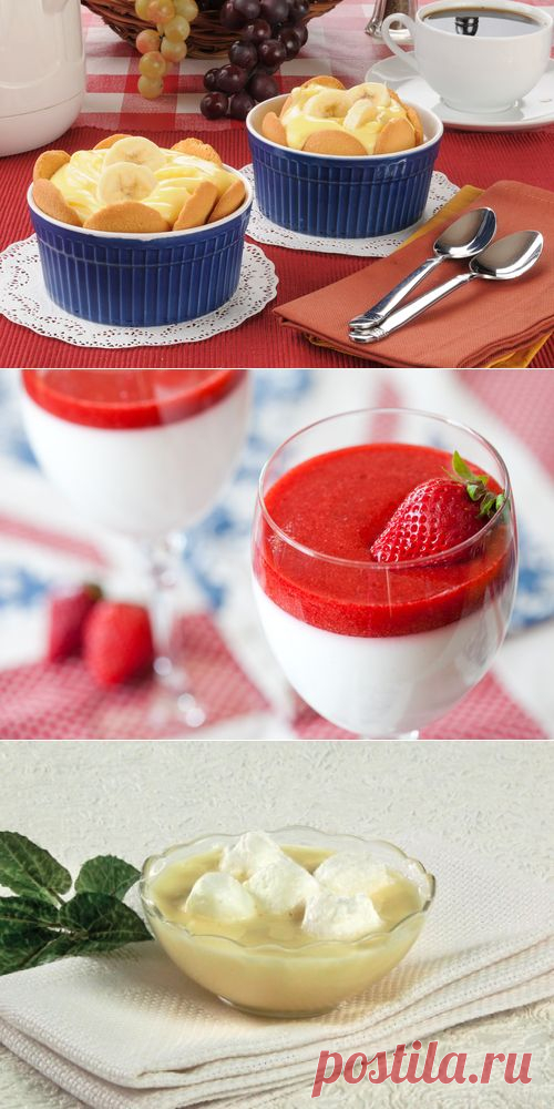 3 десерта из молока.