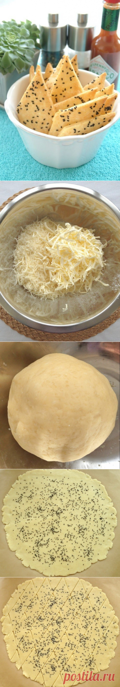 Как приготовить печенье из пармезана с кунжутом, морской солью и острым соусом - рецепт, ингредиенты и фотографии