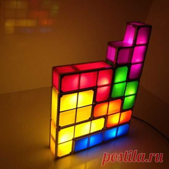 Прикроватная лампа «Тетрис» | Fabylonia.ru - Ежедневное вдохновение лучшими дизайнерскими вещами