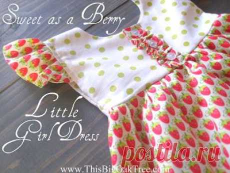 This Big Oak Tree: Sweet as a Berry Little Girl Dress {tutorial}