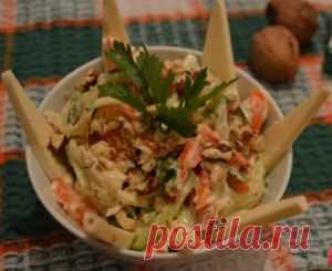 Салат морковный с сыром