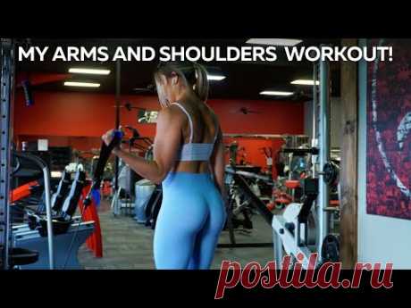 MY ARMS AND SHOULDERS WORKOUT! PUMP was INSANE after this one!