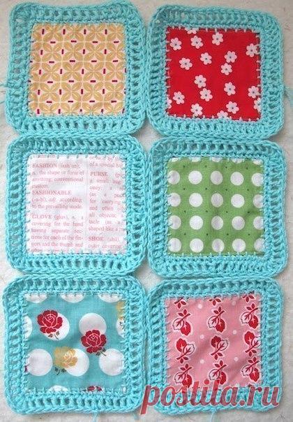 Великолепное покрывало из лоскутков (Квилтинг+вязание крючком) – Журнал Вдохновение Рукодельницы