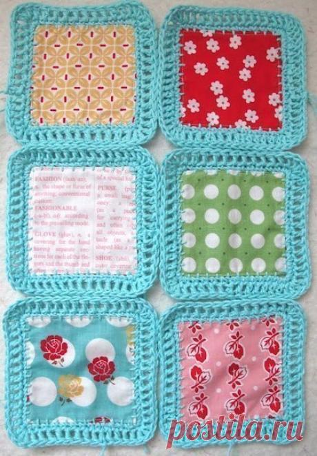 Великолепное покрывало из лоскутков (Квилтинг+вязание крючком) – Журнал Вдохновение Рукодельницы