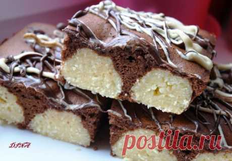 Шоколадный пирог с творожными шариками - Простые рецепты Овкусе.ру