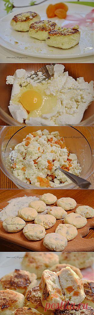 Мастерская на кухне: Сырники с курагой, печеньем и белым шоколадом