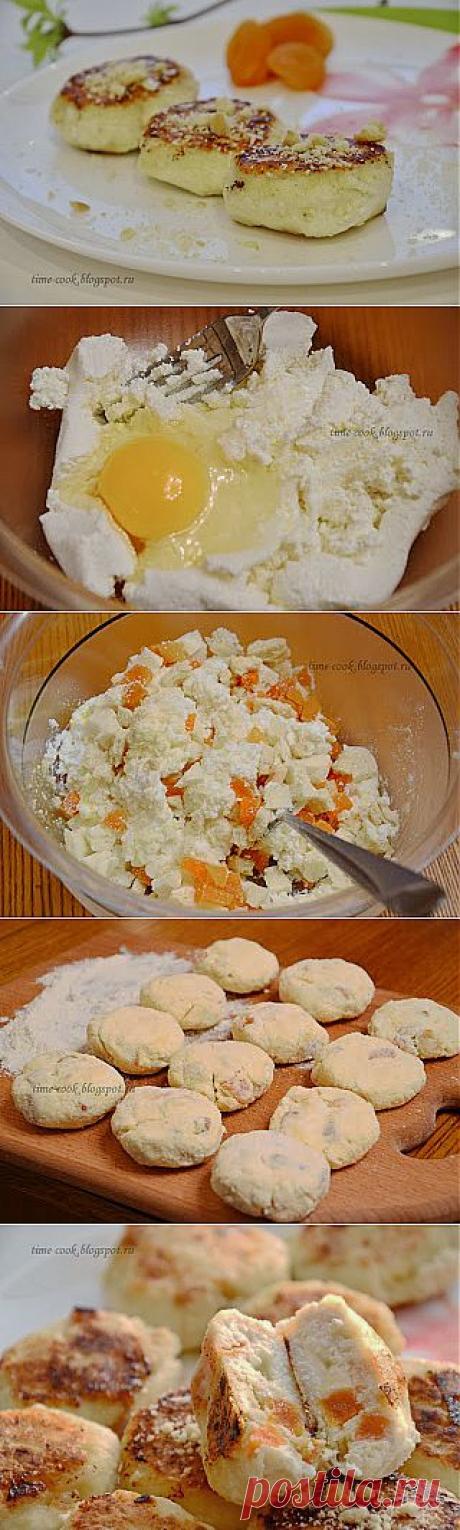 Мастерская на кухне: Сырники с курагой, печеньем и белым шоколадом