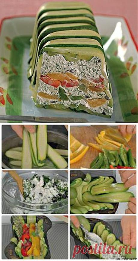 Закусочный творожный паштет с овощами...