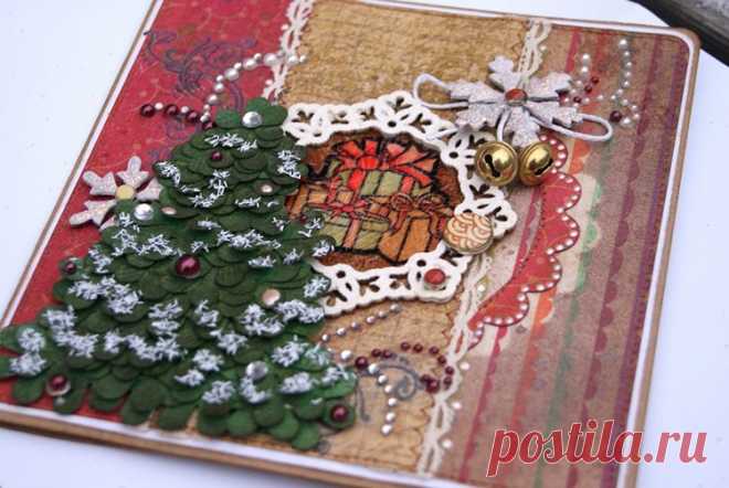 🎄 Новогодние открытки своими руками: красивое дополнение к основному подарку