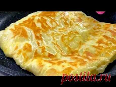 МУКА+КИПЯТОК! Я НЕ УСТАЮ ИХ ГОТОВИТЬ. ТАКОЕ ПРИГОТОВЛЕНИЕ ЛЕПЕШКА ВЫ  ТОЧНО НЕ ВИДЕЛИ