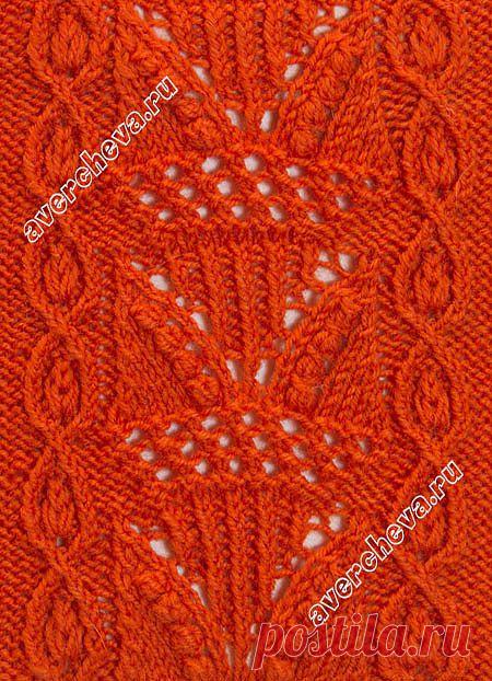 Узоры спицами***японский ажурный узор из каталога №53***.