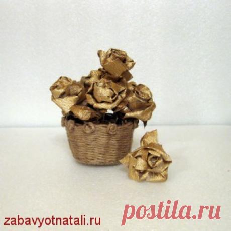 Корзинка из шпагата | Забавы от Натальи