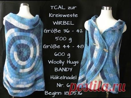 Kreisweste WIRBEL -  Woolly Hugs BANDY Veronika Hug - YouTube