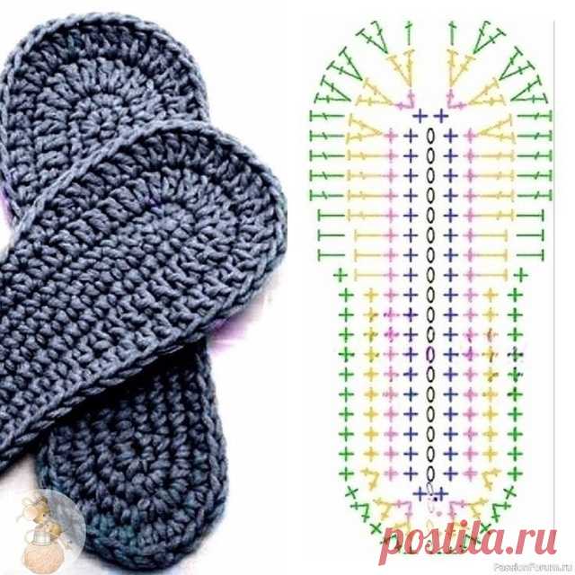 Вязаные тапочки с двойной подошвой: уют и тепло для ваших ног | Рукоделие в жизнь | Павлычева Ирина | Дзен