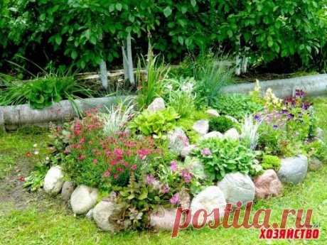 Альпийская горка на дачных просторах