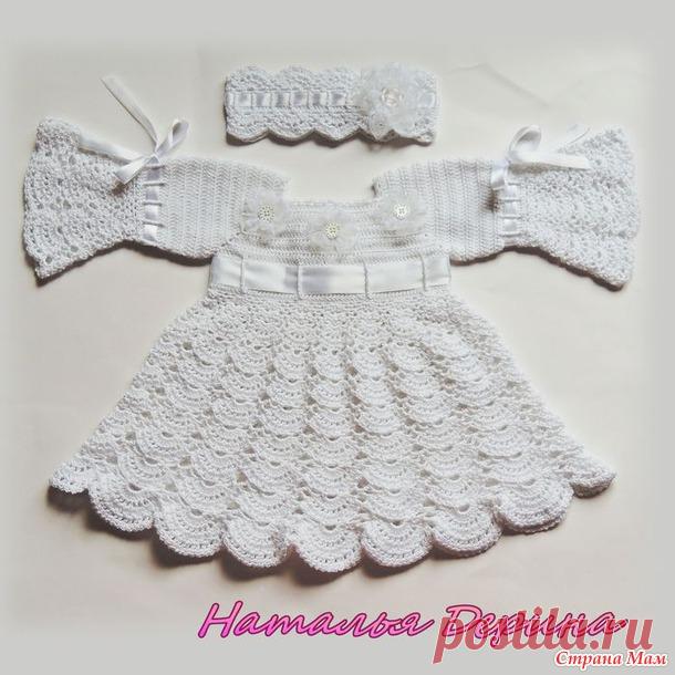 Платье Белые мечты вяжем вместе он-лайн:) Дополнила 25 апреля. - Вяжем вместе он-лайн - Страна Мам
