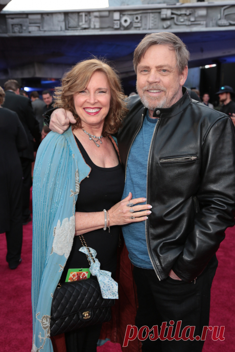 Марк Хэмилл с женой