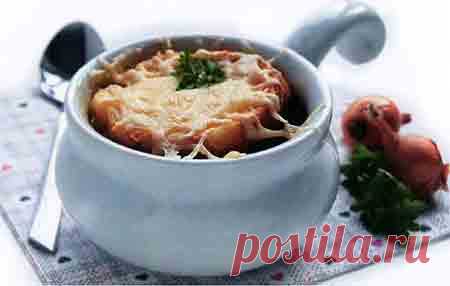Суп луковый, запечённый с сыром рецепт приготовления