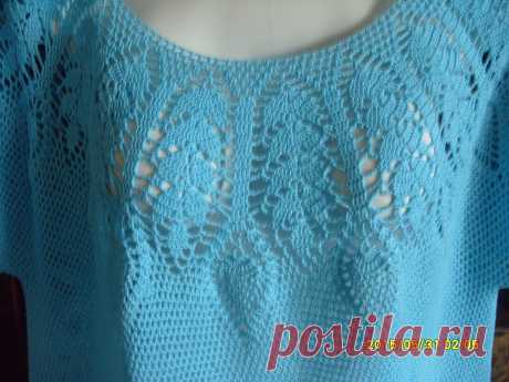 Голубой топ / Вязание крючком / Вязание крючком. Ваши работы