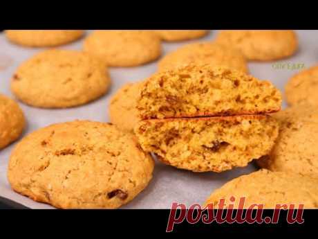 ИДЕАЛЬНОЕ Овсяное печенье! БЕЗ ОВСЯНОЙ МУКИ и хлопья не перемалываю. Тыквенное печенье