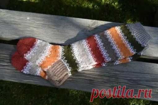 Финские гольфы, вяжем спицами