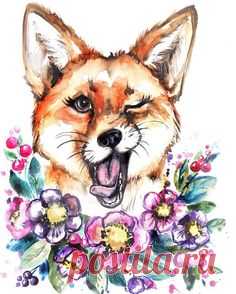 Я решила, что мне недостаточно фото телефона, т.к. Не передаёт цвет поэтому проэксперимкнтировала и отсканировала. Так уже ближе к оригиналу :) #лиса #лис #лисы #акварель #весна #супернастроение #арт #fox #lovefox #watercolor #spring