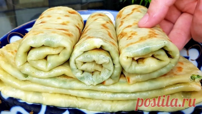 Эти Вкусные Лепёшки с зеленью Покоряет сразу! СЪЕДАЮТСЯ в один миг