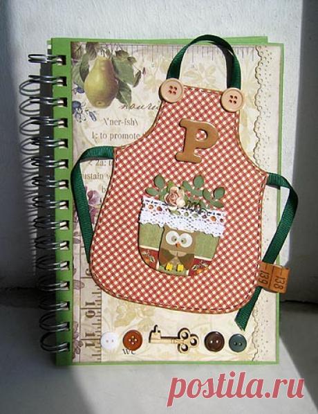 Видео-мастер-класс: обложка кулинарного блокнота - Скрапбукинг для всех! - Rus-scrap.ru - Scrapbooking