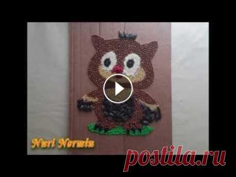 картинки из крупы.Сова. Всем привет от ***Nuri Nermin*** Сегодня в моем видео картинка из крупы. Сова. Необычное украшение для кухни можно сделать своими руками из крупы и се...
