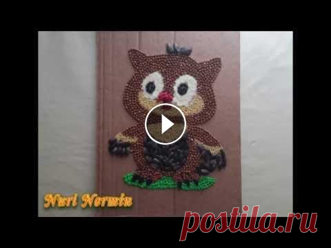 картинки из крупы.Сова. Всем привет от ***Nuri Nermin*** Сегодня в моем видео картинка из крупы. Сова. Необычное украшение для кухни можно сделать своими руками из крупы и се...
