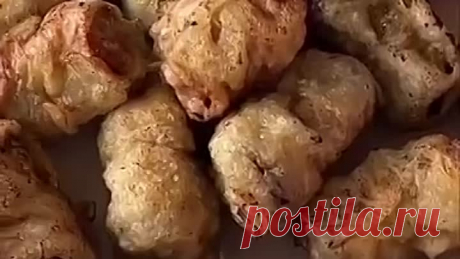 Хрустящие баклажаны с фаршем🍆