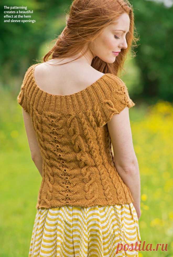 Вязание топа Rose Bramble, The Knitter 61