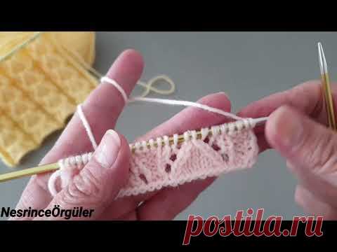 Kabartmalı üçgenler modeli #Knitting Pattern cardigans sweater