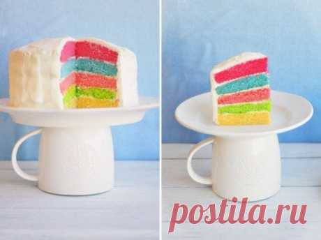 Мастер-класс торт &quot;Радуга&quot; | 6 фотографий