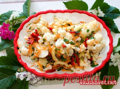 Салат из цветной капусты по – корейски