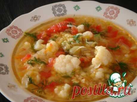 Суп из чечевицы с цветной капустой Кулинарный рецепт