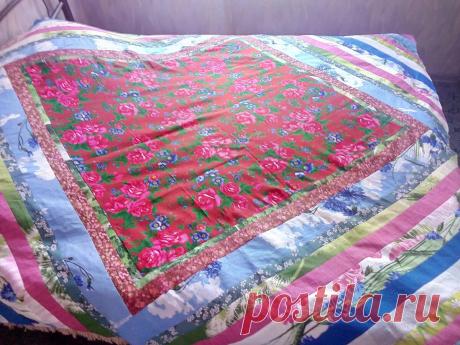 Ура! Мое первое большое одеяло готово! | Лоскуток к лоскутку | Яндекс Дзен